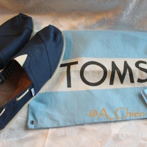 Blue Canvas Toms for Men